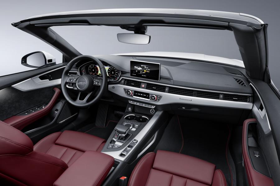 Интерьер Audi A5 Cabriolet 2.0 TDI Quattro S-Line 2017 года  (WW) (фото 18 из 76)